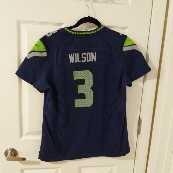 russell wilson jersey womens small